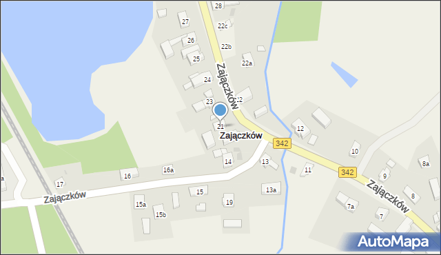 Zajączków, Zajączków, 21, mapa Zajączków