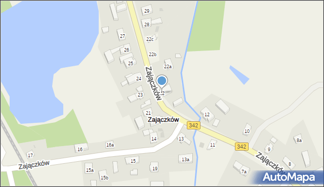 Zajączków, Zajączków, 22, mapa Zajączków