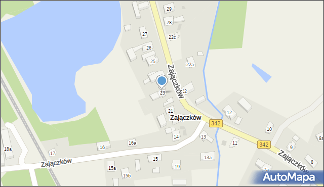 Zajączków, Zajączków, 23, mapa Zajączków