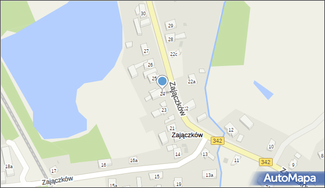 Zajączków, Zajączków, 24, mapa Zajączków