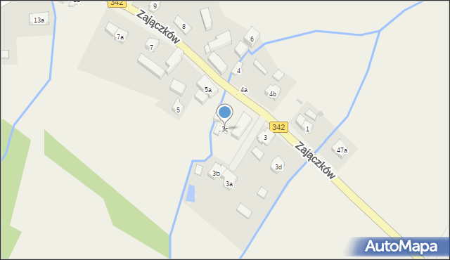 Zajączków, Zajączków, 3c, mapa Zajączków