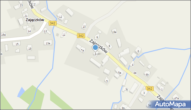 Zajączków, Zajączków, 7, mapa Zajączków