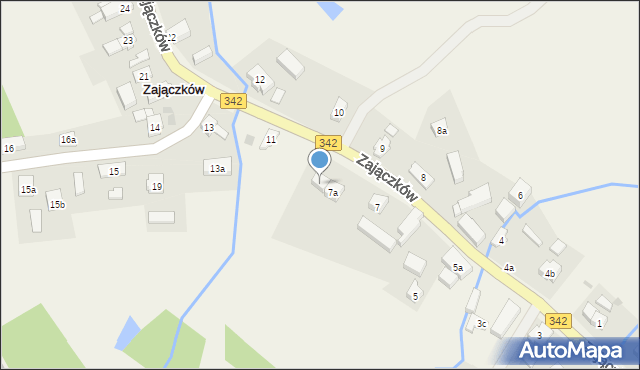 Zajączków, Zajączków, 7b, mapa Zajączków