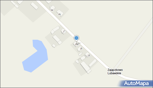 Zajączkowo, Zajączkowo, 18a, mapa Zajączkowo