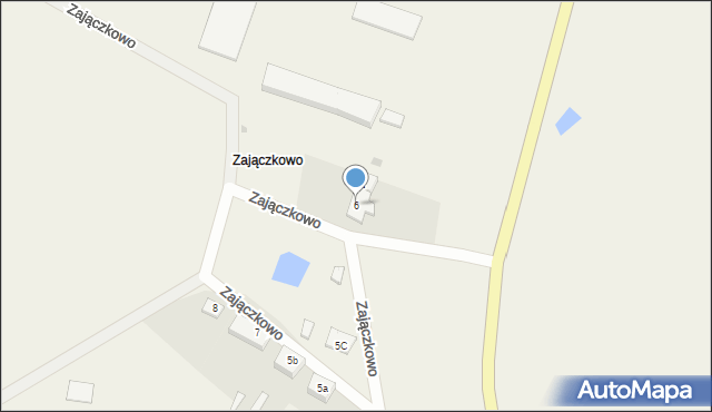 Zajączkowo, Zajączkowo, 6, mapa Zajączkowo