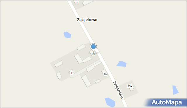 Zajączkowo, Zajączkowo, 18, mapa Zajączkowo