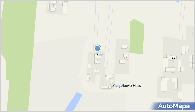 Zajączkowo, Zajączkowo, 7, mapa Zajączkowo