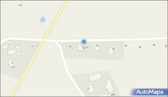 Zajączkowo, Zajączkowo, 51, mapa Zajączkowo