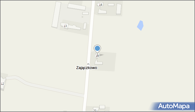 Zajączkowo, Zajączkowo, 19, mapa Zajączkowo