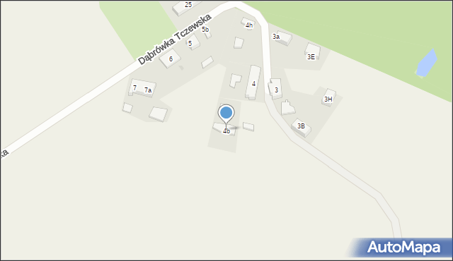 Zajączkowo, Zajączkowo, 4b, mapa Zajączkowo