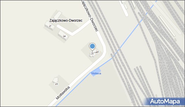 Zajączkowo, Zajączkowo-Dworzec, 2b, mapa Zajączkowo