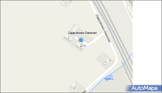Zajączkowo, Zajączkowo-Dworzec, 3, mapa Zajączkowo