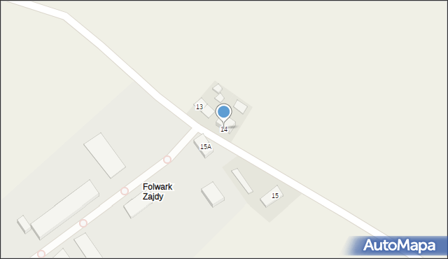 Zajdy, Zajdy, 14, mapa Zajdy