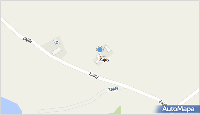 Zajdy, Zajdy, 19, mapa Zajdy