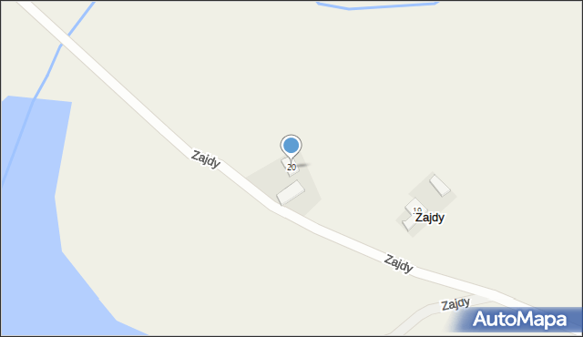 Zajdy, Zajdy, 20, mapa Zajdy