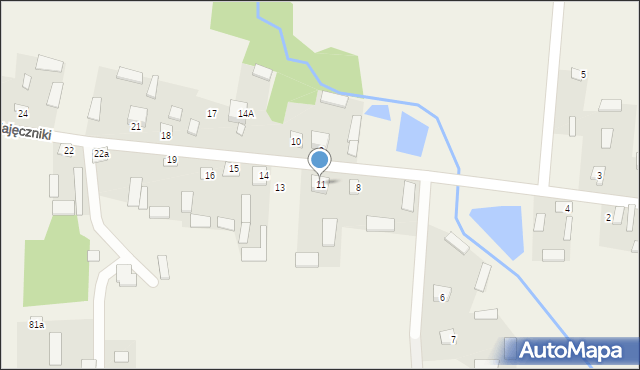 Zajęczniki, Zajęczniki, 11, mapa Zajęczniki