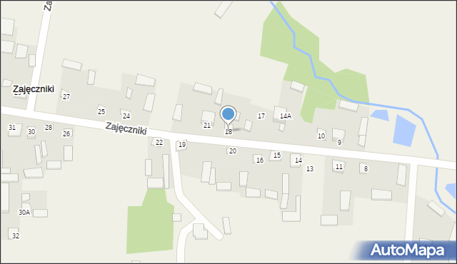 Zajęczniki, Zajęczniki, 18, mapa Zajęczniki