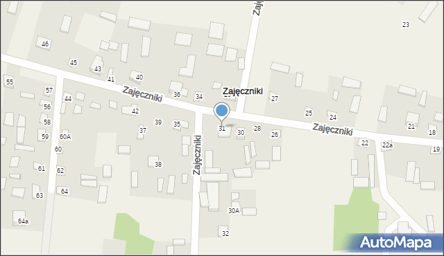 Zajęczniki, Zajęczniki, 31, mapa Zajęczniki