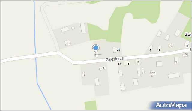 Zajezierce, Zajezierce, 2, mapa Zajezierce