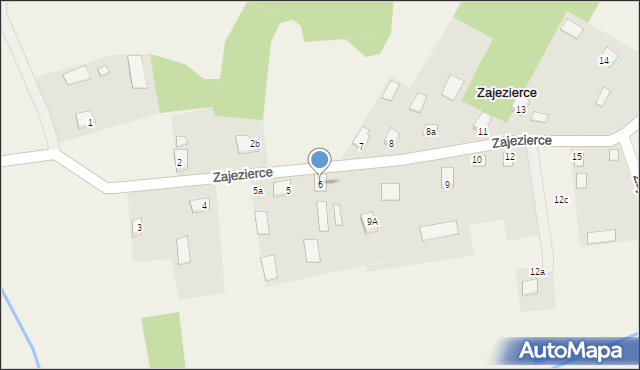 Zajezierce, Zajezierce, 6, mapa Zajezierce