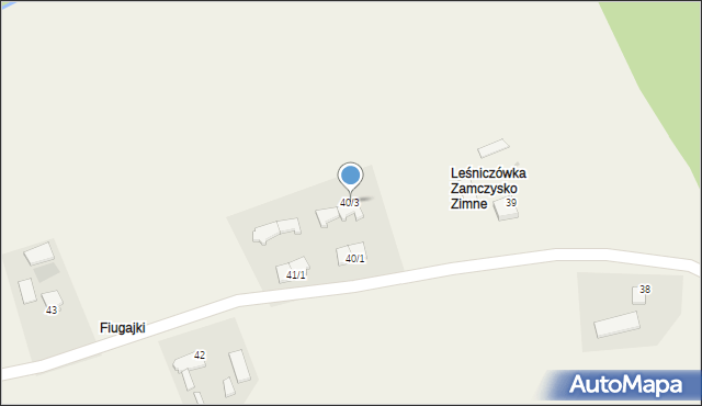 Zajezierze, Zajezierze, 40/3, mapa Zajezierze