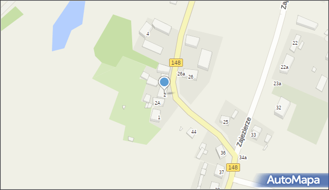 Zajezierze, Zajezierze, 2, mapa Zajezierze