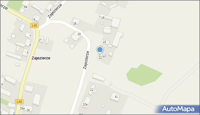 Zajezierze, Zajezierze, 21, mapa Zajezierze