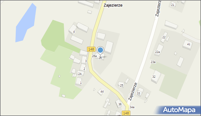 Zajezierze, Zajezierze, 26, mapa Zajezierze