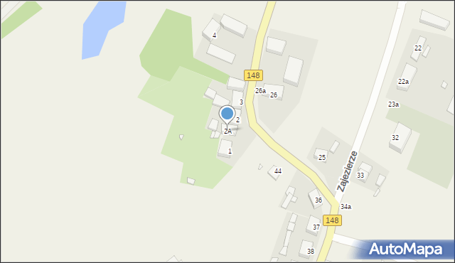 Zajezierze, Zajezierze, 2A, mapa Zajezierze