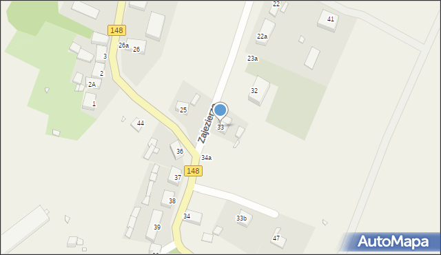 Zajezierze, Zajezierze, 33, mapa Zajezierze