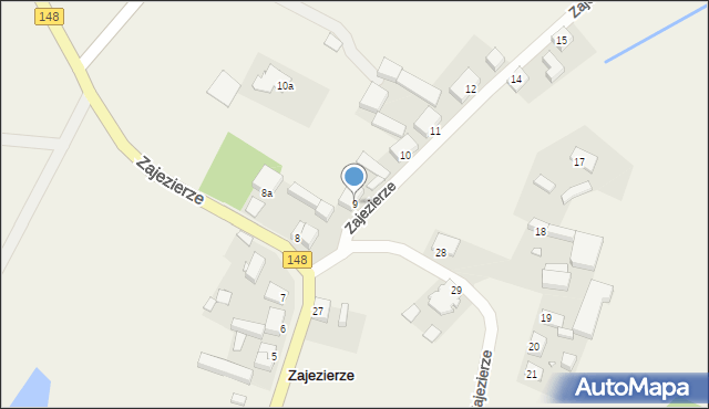 Zajezierze, Zajezierze, 9, mapa Zajezierze