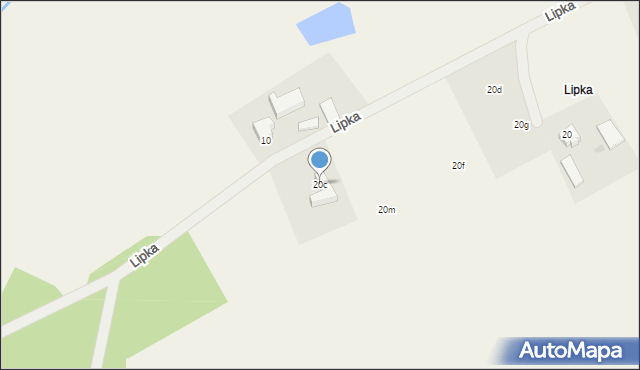 Zajezierze, Zajezierze, 20c, mapa Zajezierze