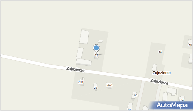 Zajezierze, Zajezierze, 22, mapa Zajezierze