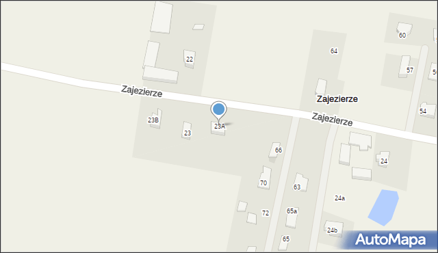 Zajezierze, Zajezierze, 23A, mapa Zajezierze