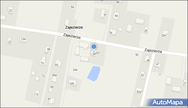 Zajezierze, Zajezierze, 24, mapa Zajezierze