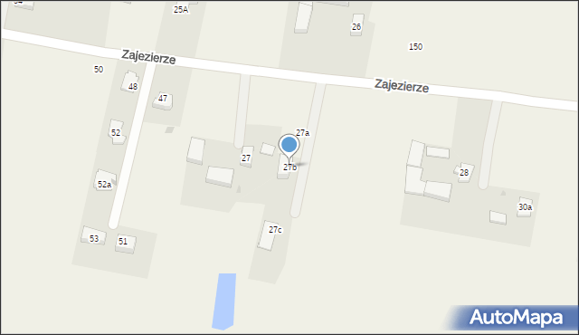 Zajezierze, Zajezierze, 27b, mapa Zajezierze