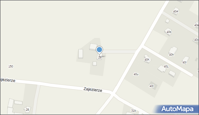 Zajezierze, Zajezierze, 29, mapa Zajezierze