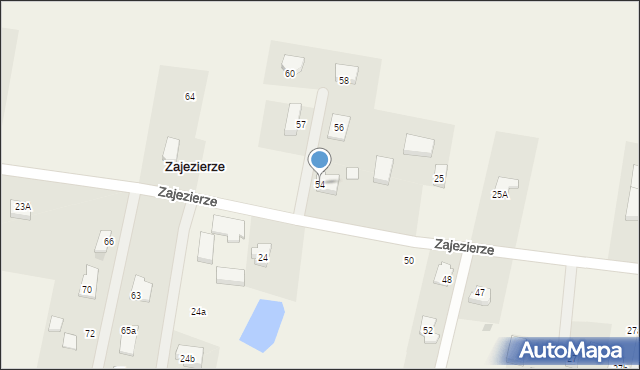 Zajezierze, Zajezierze, 54, mapa Zajezierze