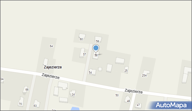 Zajezierze, Zajezierze, 56, mapa Zajezierze