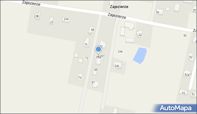 Zajezierze, Zajezierze, 65a, mapa Zajezierze