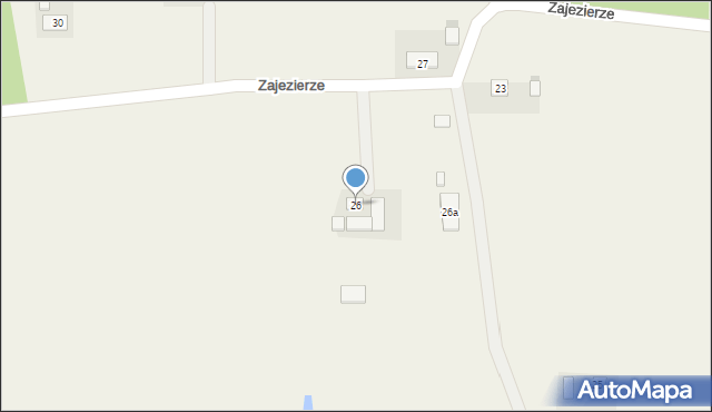 Zajezierze, Zajezierze, 26, mapa Zajezierze