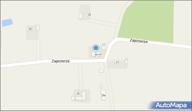 Zajezierze, Zajezierze, 27, mapa Zajezierze