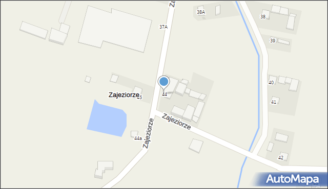 Zajeziorze, Zajeziorze, 44, mapa Zajeziorze