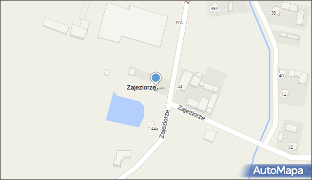 Zajeziorze, Zajeziorze, 45, mapa Zajeziorze