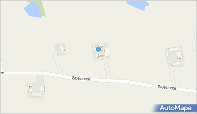 Zajeziorze, Zajeziorze, 22, mapa Zajeziorze