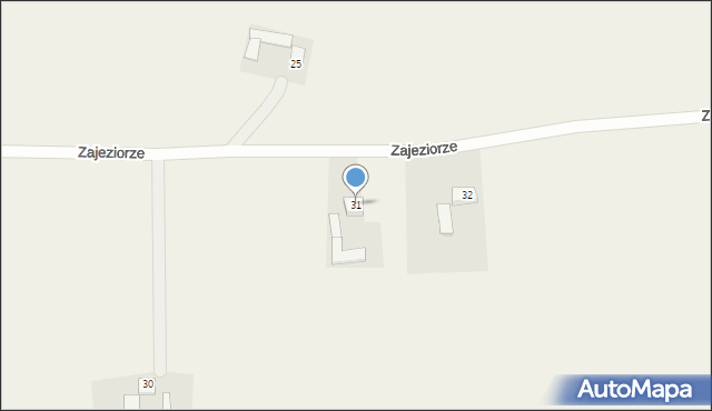 Zajeziorze, Zajeziorze, 31, mapa Zajeziorze