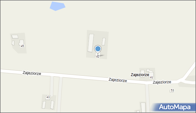 Zajeziorze, Zajeziorze, 42, mapa Zajeziorze