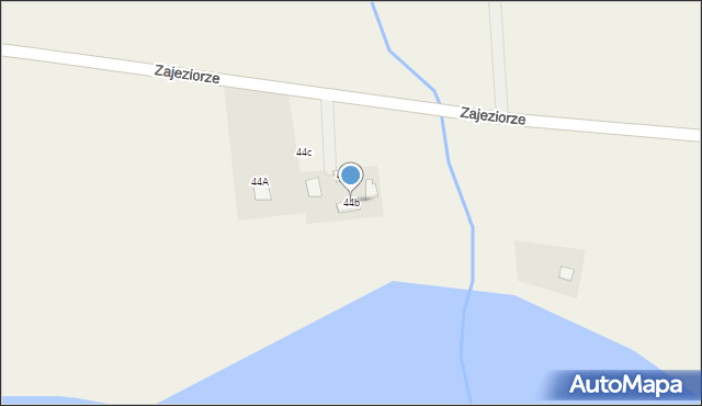 Zajeziorze, Zajeziorze, 44b, mapa Zajeziorze