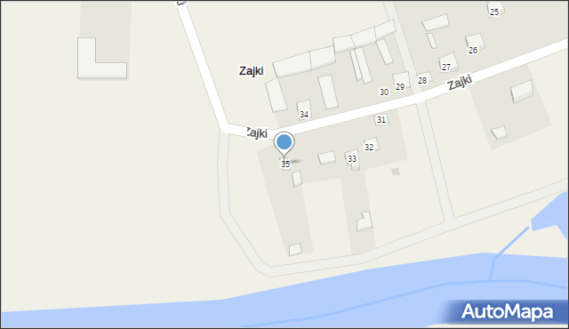 Zajki, Zajki, 35, mapa Zajki