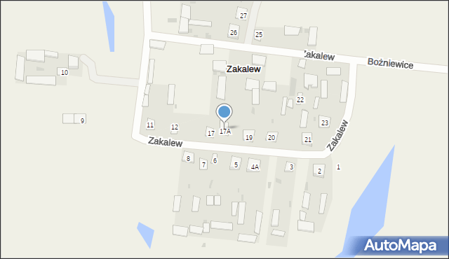 Zakalew, Zakalew, 18, mapa Zakalew